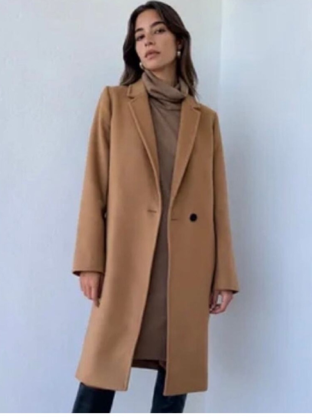 Aritzia Babaton Mulray Turtleneck Sweater Dress Wool Blend